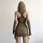 new women's solid color slim dress