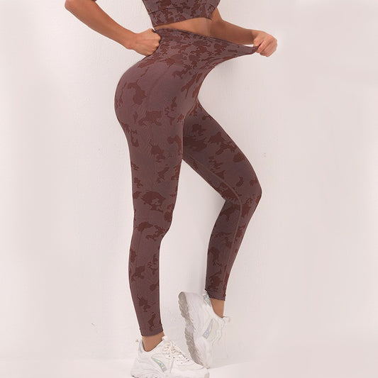 camouflage yoga suit set