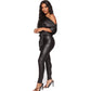 Cross-Border Leather New Strappy Off-the-Shoulder Slim Fashion Jumpsuit