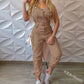 cargo jumpsuit belt sleeveless