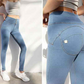 Autumn and winter peach hip jeans women's hip-lifting sexy tight-fitting net red high-waist fitness pants