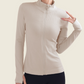 One-body woven fitness clothes women's long-sleeved tops sports running clothes autumn and winter morning running yoga clothes winter coat