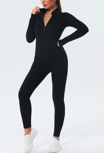 European and American quick-drying one-piece seamless yoga wear sports suit women's tight-fitting dance fitness yoga jumpsuit