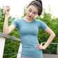 Green Fitness Women Seamless Sport Shirt