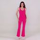 Women's Solid Color Jumpsuit Sports Activewear