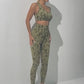 camouflage yoga suit set