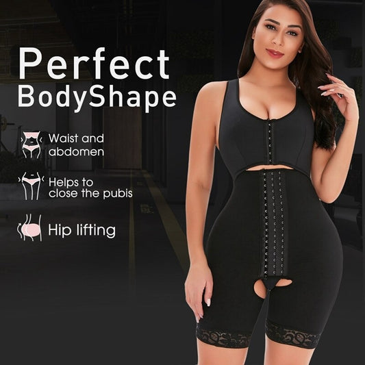 Women Waist Trainer Body Shaper Slimming Shapewear Plus Size High Waist Tummy Control Bodysuit Modeling Strap Tight Underwear